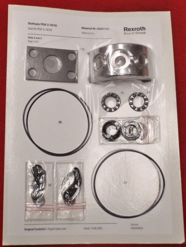 Rexroth PHG 31x/16 Seal Kit Garden City Plastics
